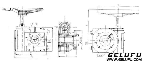 FQDX3系列部分回轉(zhuǎn)型閥門手動裝置