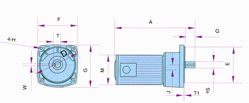 G3系列斜齒輪減速機(jī)法蘭安裝形式