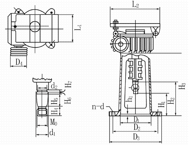 A型立式圓柱蝸桿減速機