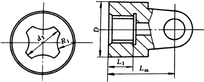 WSH型滑動軸承十空軸式萬向聯(lián)軸器主、從動端聯(lián)接型式